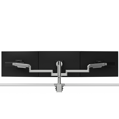 Brazo porta monitor para tres monitores M/Flex M2.1, con rango de ajuste de 305 mm (12