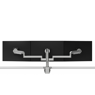 Brazo porta monitor para tres monitores M/Flex M2.1, con rango de ajuste de 305 mm (12
