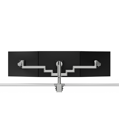 Brazo porta monitor para tres monitores M/Flex M2.1, con rangos de ajuste de 101,5 mm (4