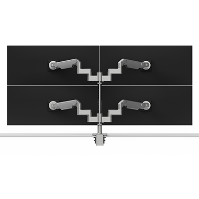 Brazo porta monitor para cuatro monitores M/Flex M8.1, configuración vertical (dos sobre dos), con rango de ajuste de 101,5 mm (4